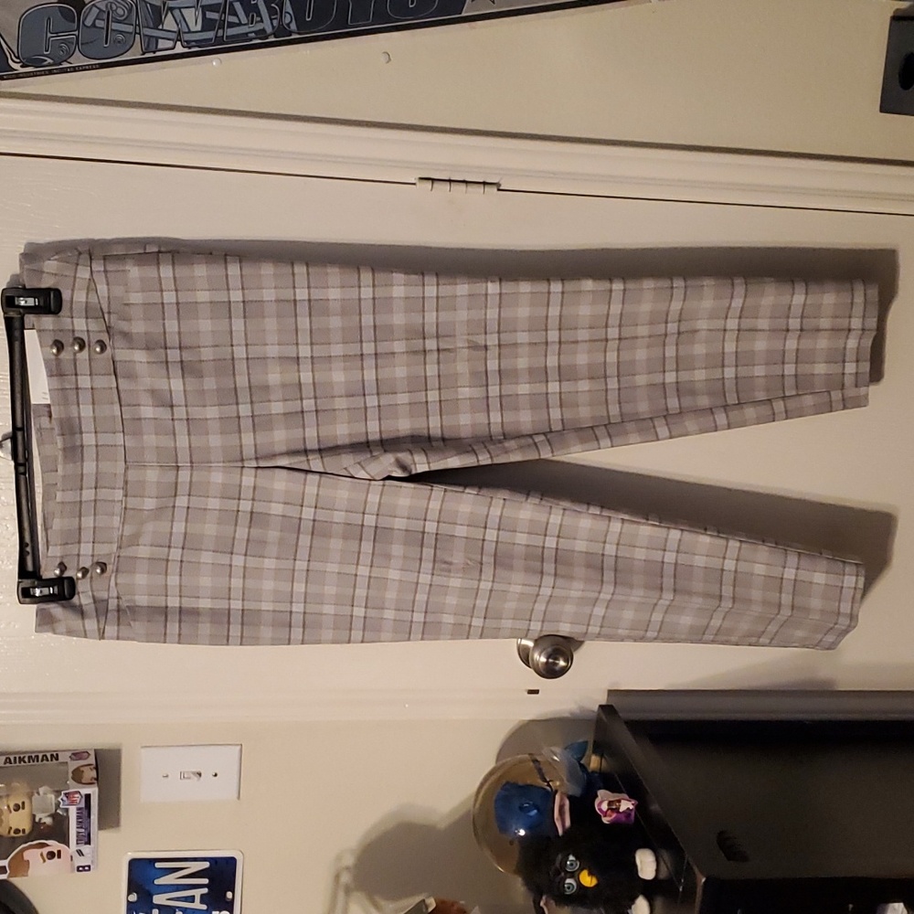 Size 14 gray stripe pants
